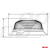Lampa ostrzegawcza W21m Magnetyczna / 3 śruby R65 R10 18LED 12/24V IP56
