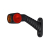 Lampa obrysowa potrójna HOR 77 - LEWA, na wysięgniku ukośnym, długim, diodowa 12/24V (przewód 0,5 m)