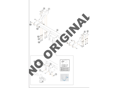 Schemat konstrukcji haka ARAGON E8100AC
