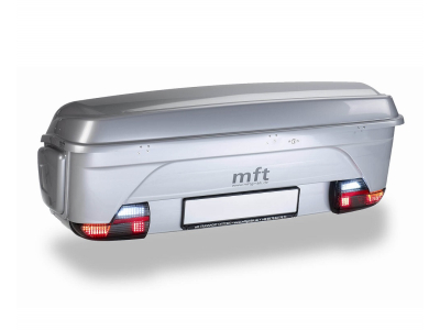 Kufer na hak + baza + przedłużki do nart MFT BackBox SILVER