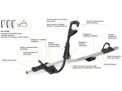 Uchwyt rowerowy AURILIS Fast Rider do 20 kg
