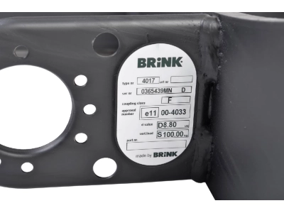 Hak z kulą odkręcaną BRINK 401700