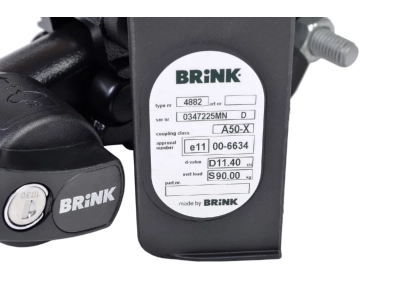 Hak z kulą wypinaną poziomo BMA BRINK 488200