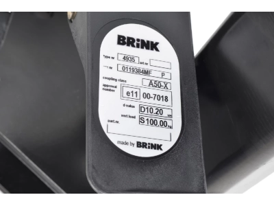 Hak z kulą wypinaną poziomo BMA BRINK 493500