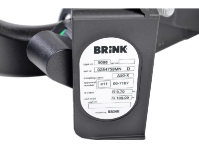 Hak z kulą wypinaną poziomo BMA BRINK 509800