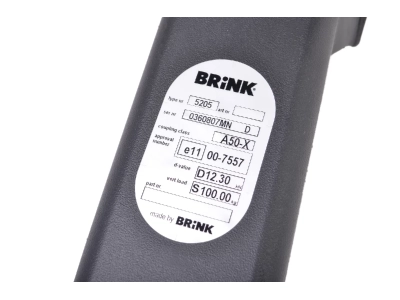Hak z kulą odkręcaną BRINK 520500
