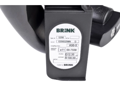 Hak z kulą wypinaną poziomo BRINK 520600