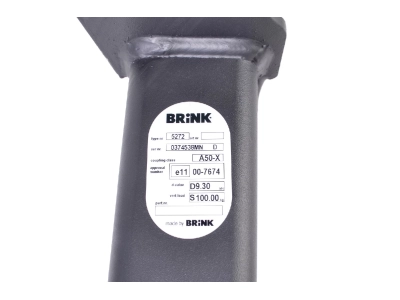 Hak z kulą wypinaną poziomo BMA BRINK 527200