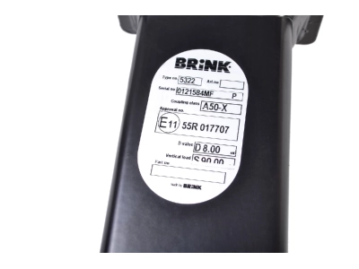 Hak z kulą wypinaną poziomo BMA BRINK 532200