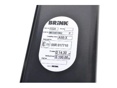 Hak z kulą odkręcaną BRINK 532400