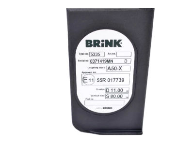 Hak z kulą wypinaną poziomo BMA BRINK 533500