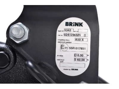 Hak z kulą wypinaną poziomo BMA BRINK 534300