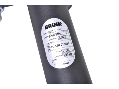 Hak z kulą wypinaną poziomo BRINK 537000