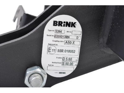 Hak z kulą odkręcaną BRINK 539400