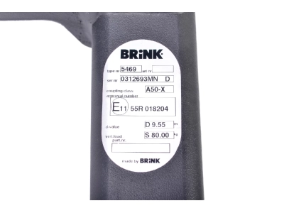 Hak z kulą wypinaną poziomo BMA BRINK 546900