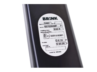 Hak z kulą odkręcaną BRINK 548200