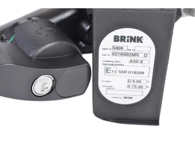 Hak z kulą wypinaną poziomo BMA BRINK 549600