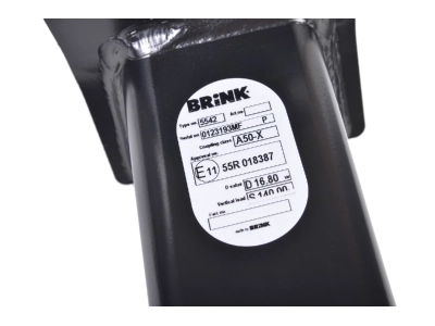 Hak z kulą wypinaną poziomo BMAR BRINK 554200