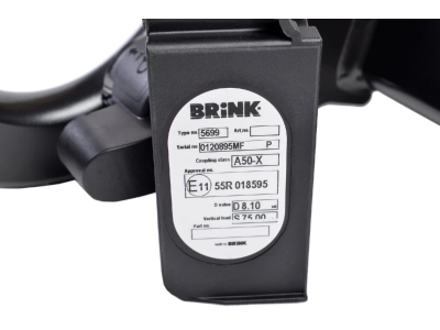 Hak z kulą wypinaną poziomo BMA BRINK 569900
