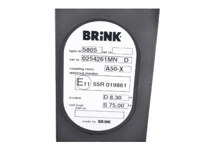 Hak z kulą wypinaną poziomo BMA BRINK 580500