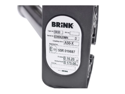 Hak z kulą wypinaną pionowo BMU BRINK 583000