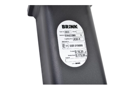 Hak z kulą wypinaną pionowo BMU BRINK 583300