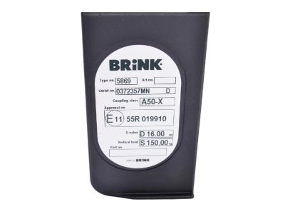 Hak z kulą wypinaną pionowo BMU BRINK 586900