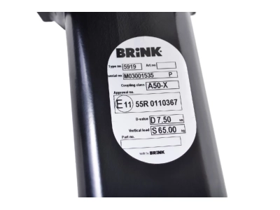Hak z kulą odkręcaną BRINK 591900