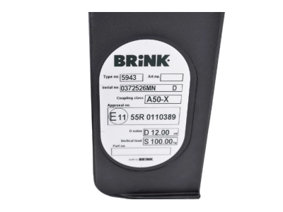 Hak z kulą wypinaną pionowo BMU BRINK 594300