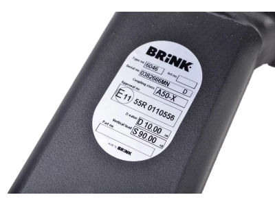 Hak z kulą wypinaną poziomo BMA BRINK 604600