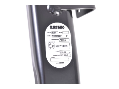 Hak z kulą odkręcaną BRINK 608100
