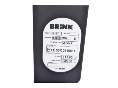 Hak z kulą wypinaną pionowo BMU BRINK 617700