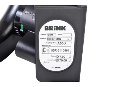 Hak z kulą wypinaną poziomo BMA BRINK 619400