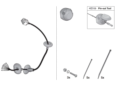 Wiązka dedykowana 21360510 HAK-SYSTEM /13-PIN/