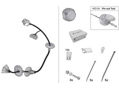 Wiązka dedykowana 21360513 HAK-SYSTEM /13-PIN/