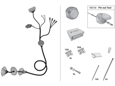 Wiązka dedykowana 21500705 HAK-SYSTEM /13-PIN/