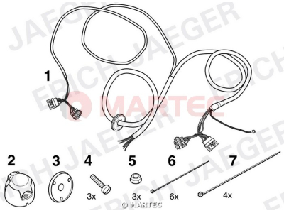 Wiązka dedykowana ERICH 735154 /7-pin/