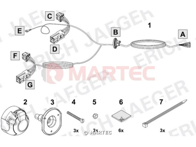 Wiązka dedykowana ERICH 735287 /7-pin/