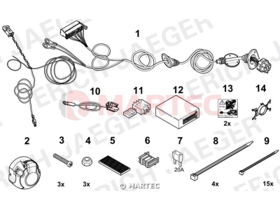 Wiązka dedykowana ERICH 736811 /7-pin/