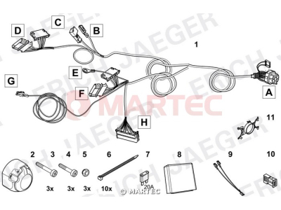 Wiązka dedykowana ERICH 736839 /7-pin/