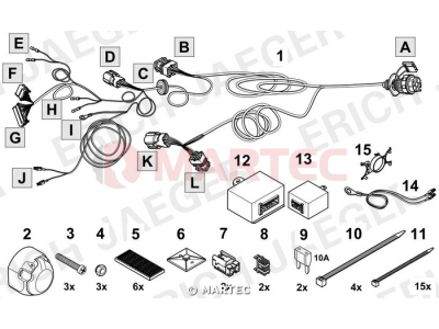 Wiązka dedykowana ERICH 736904 /7-pin/