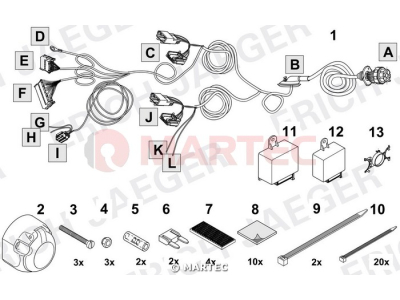Wiązka dedykowana ERICH 736915 /7-pin/