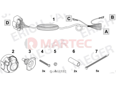 Wiązka dedykowana ERICH 736939 /7-pin/