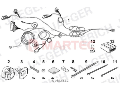 Wiązka dedykowana ERICH 736972 /7-pin/