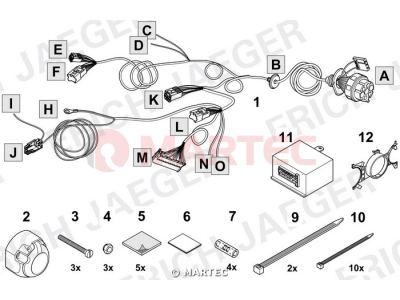 Wiązka dedykowana ERICH 737061 /7-pin/