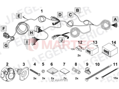 Wiązka dedykowana ERICH 737071 /7-pin/