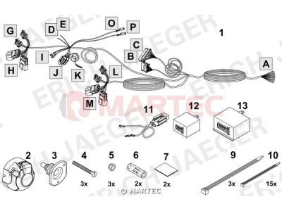 Wiązka dedykowana ERICH 737072 /7-pin/