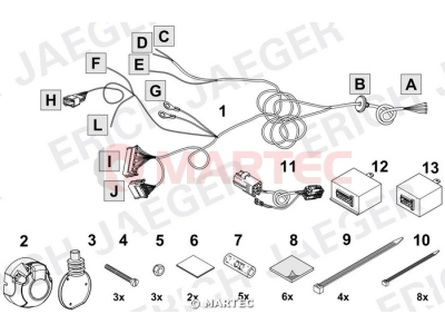 Wiązka dedykowana ERICH 737084 /7-pin/