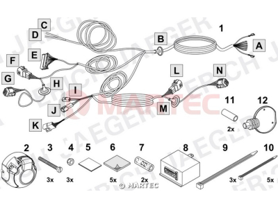 Wiązka dedykowana ERICH 737092 /7-pin/