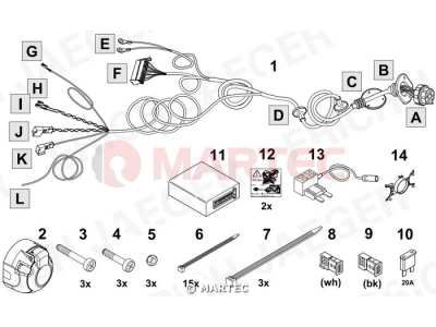 Wiązka dedykowana ERICH 737103 /7-pin/